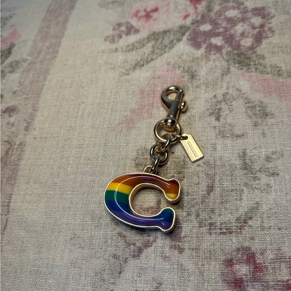CoachRainbow C Keychain
